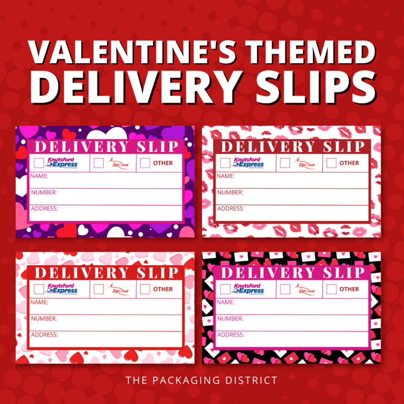 Valentine&#39;s Themed Delivery Slips (Assorted Patterns)