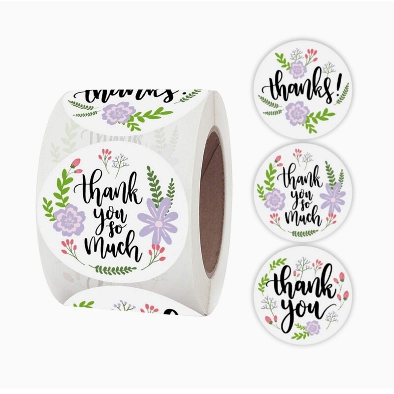1.5&quot; Thank You Stickers