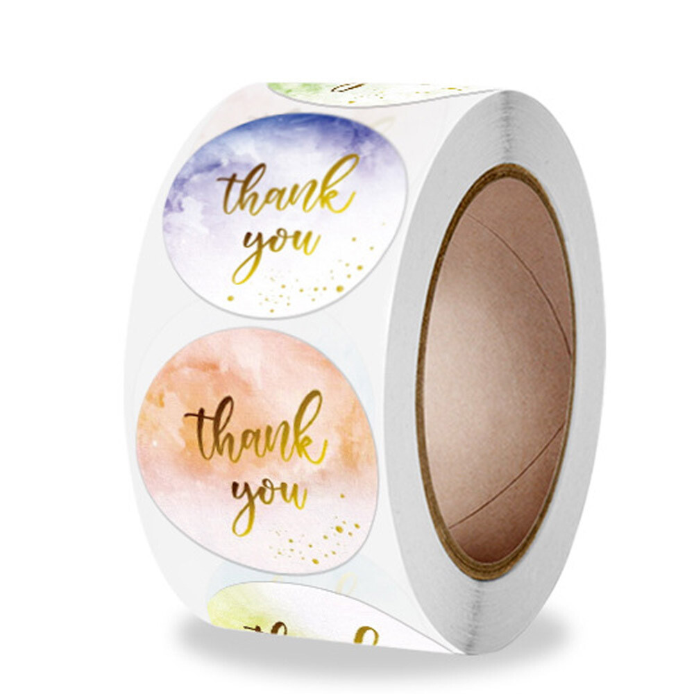 1&quot;  Thank You Stickers