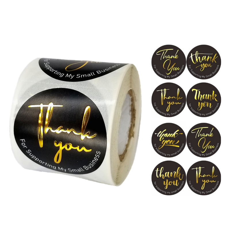 1.5&quot; Thank You Stickers