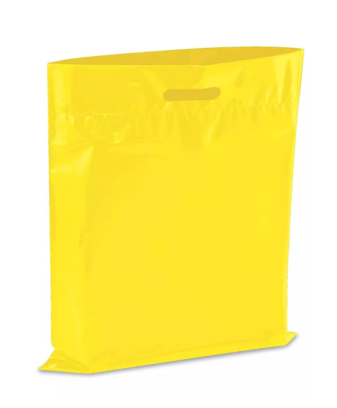 14×18 Yellow Plastic Shopping Bags