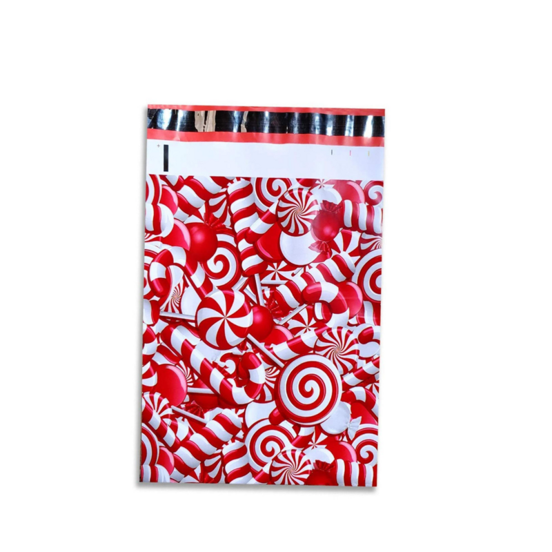 6×9&quot; Christmas Candy Cane Polymailers