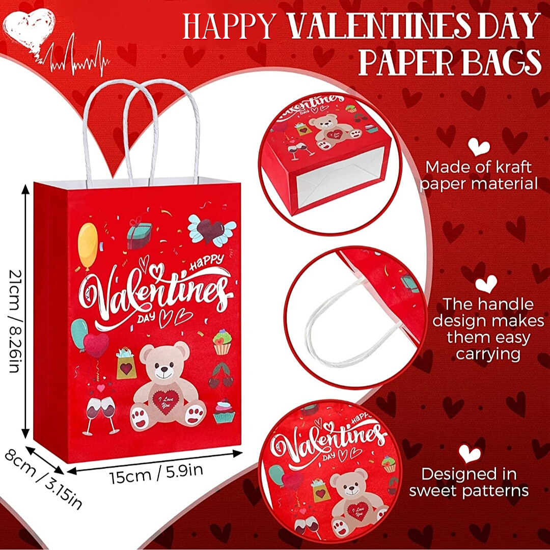 Happy Valentine's Day Shopping Bags