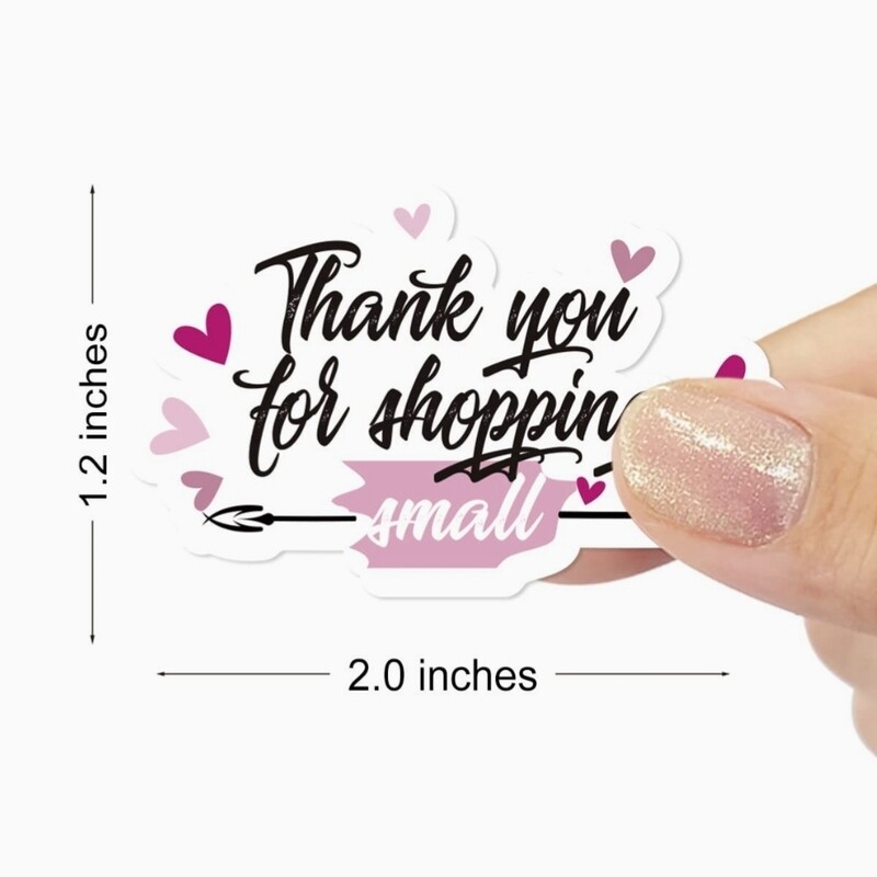 2×1.25" Thank You Stickers