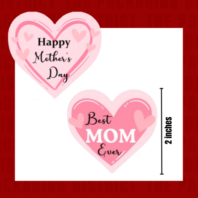 Mother&#39;s Day Heart Stickers
