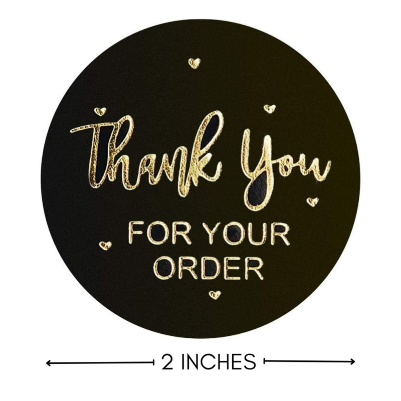2" Thank You Stickers