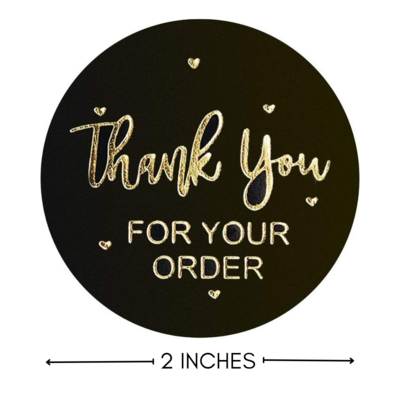 2" Thank You Stickers