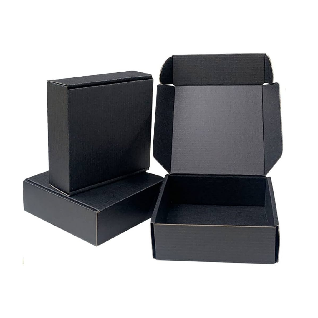 4×4×1 Black Merchandise Box