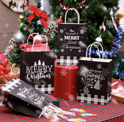 Merry Christmas Paper Shopping Bags