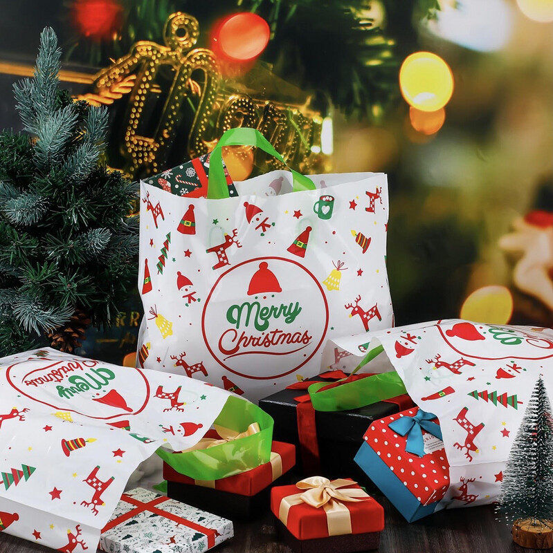 12x16 Merry Christmas Tote Bags