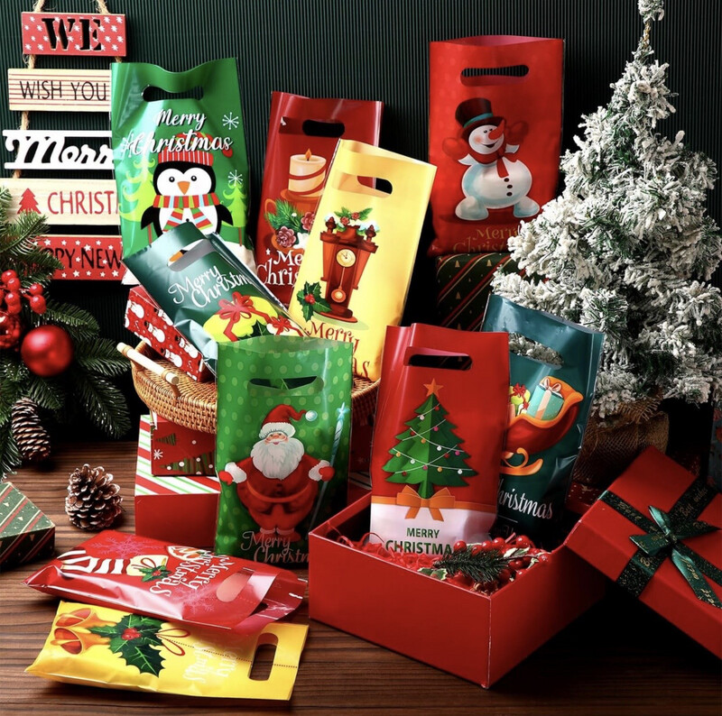 Mini Christmas Shopping Bags