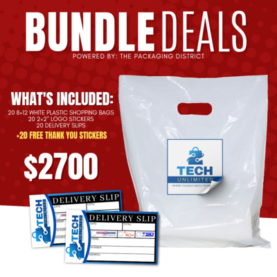 Bundle Deal - 8×12 Plastic Shopping Bags