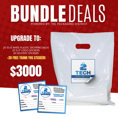 Bundle Deal - 10×15 Plastic Shopping Bags
