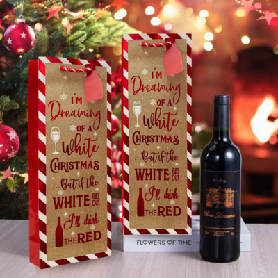 Christmas Wine Bags