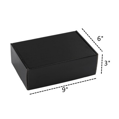 9×6×3" Black Merchandise Box