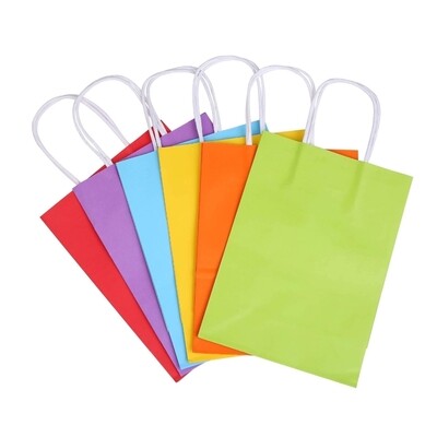 6×8 Assorted Mini Paper Shopping Bags