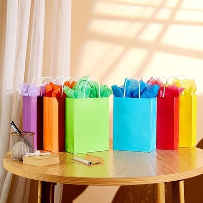 6×8 Assorted Mini Paper Shopping Bags