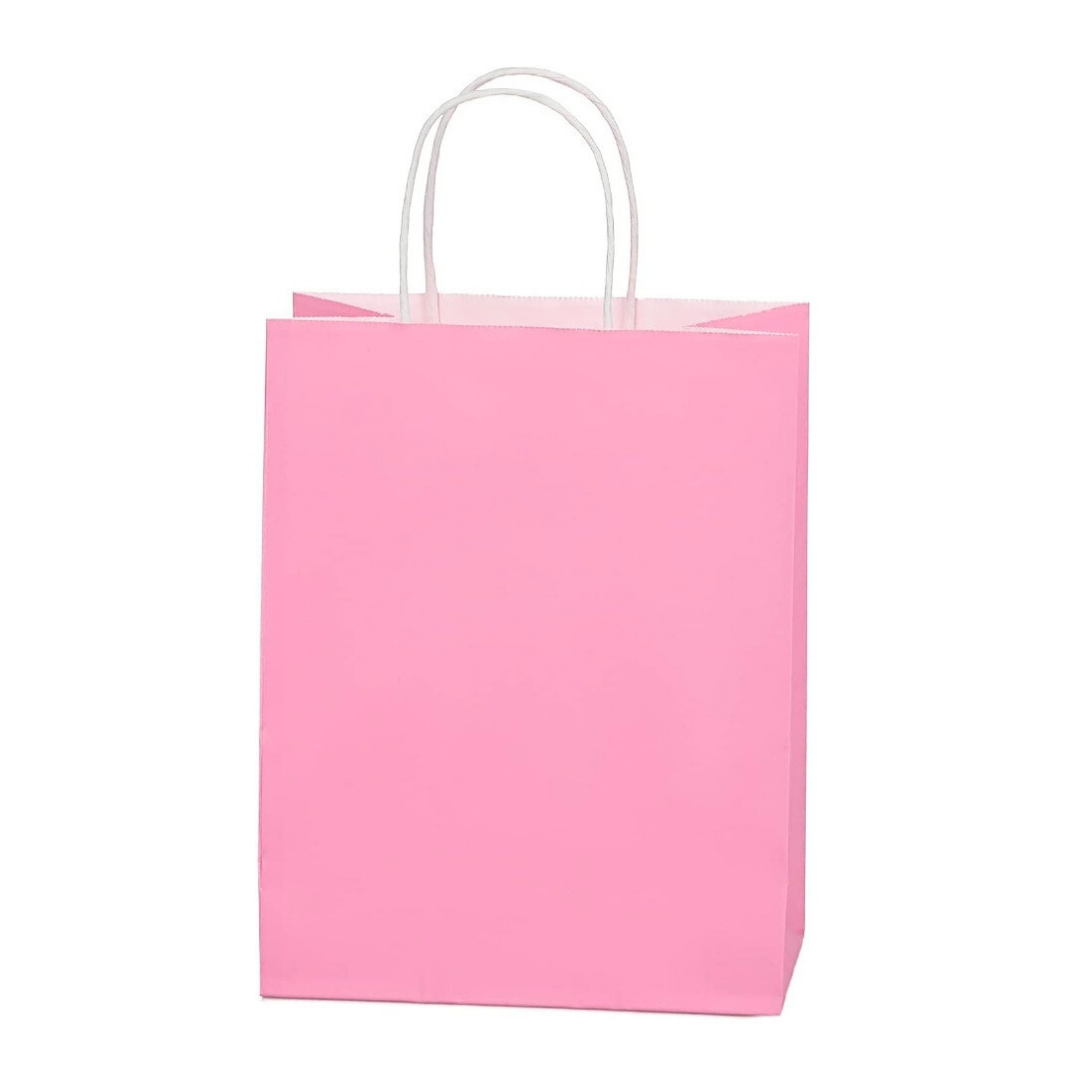 Pink 8×10 Kraft Bags