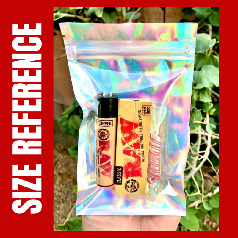 4x6 Holographic Mylar Ziplock Bags