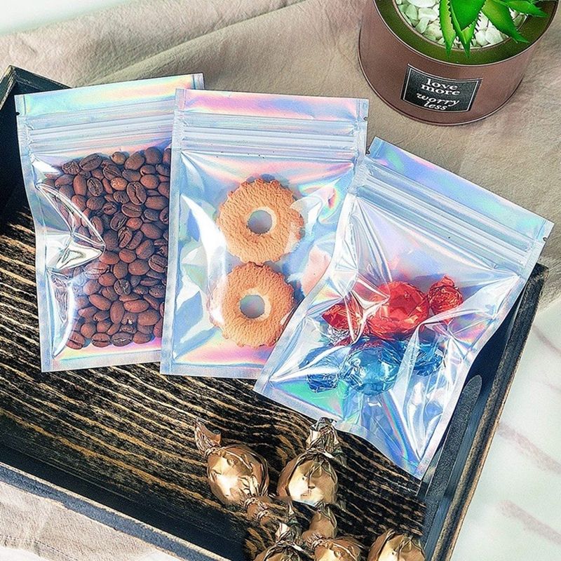 Holographic Mylar Ziplock Bags (2.75×3.9&quot;)