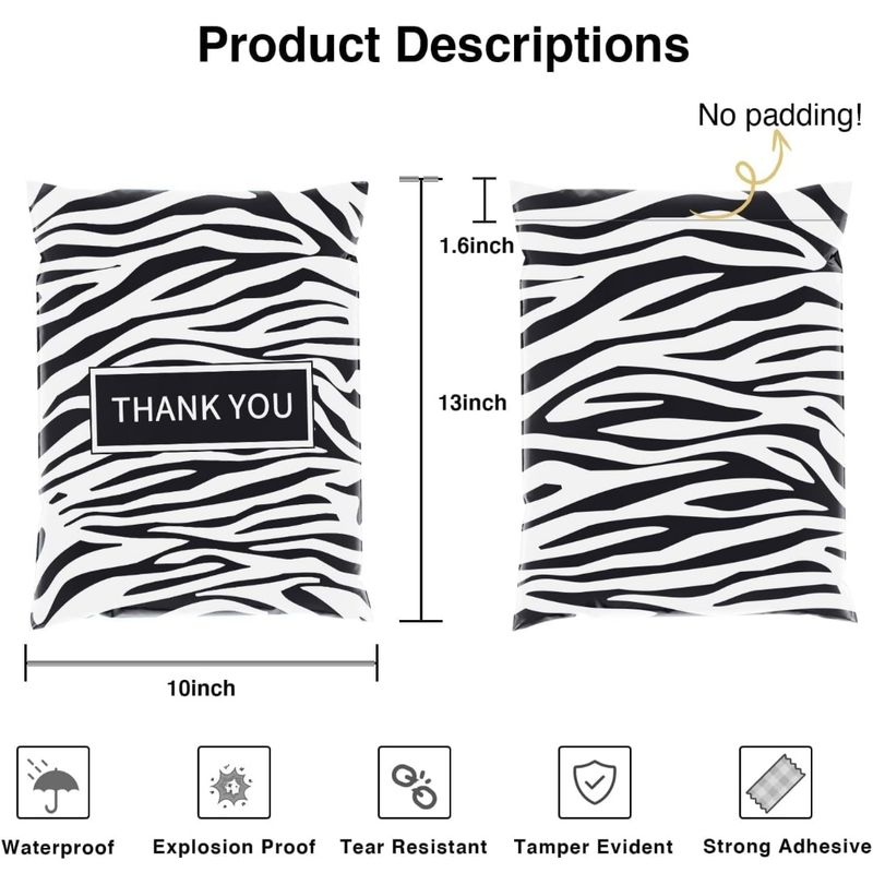 10×13 Thank You Polymailers