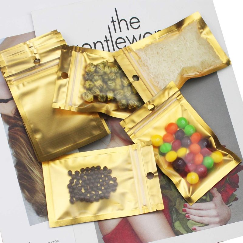 Bronze Mylar Ziplock Bags
