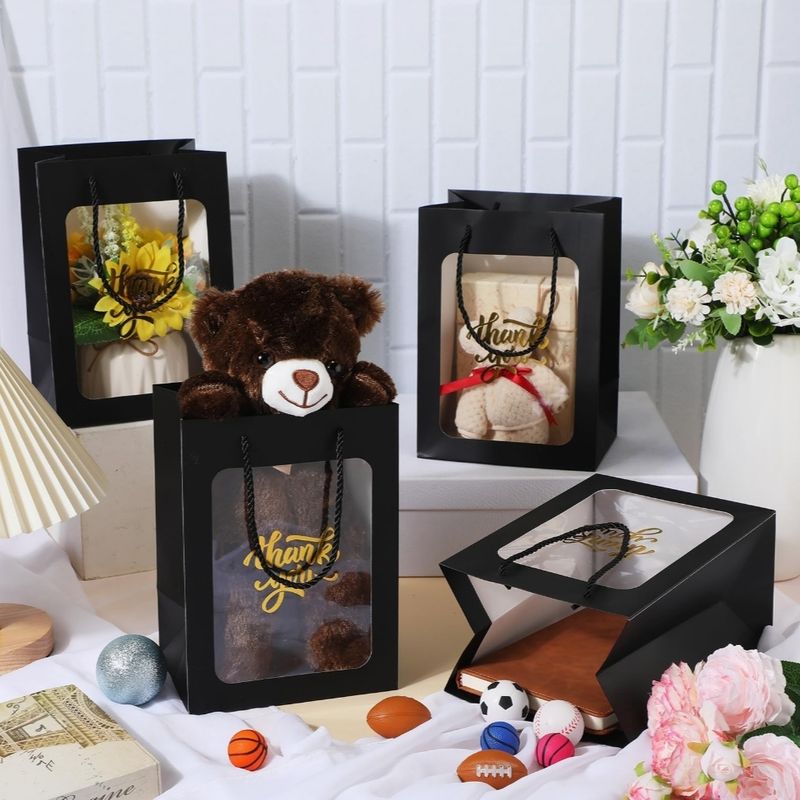 7×10 Clear Window Gift Bags