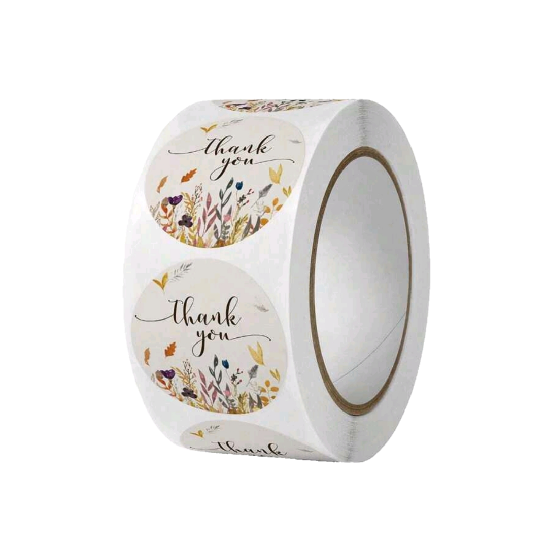 1&quot;  Thank You Stickers