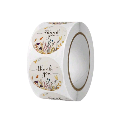 1&quot;  Thank You Stickers