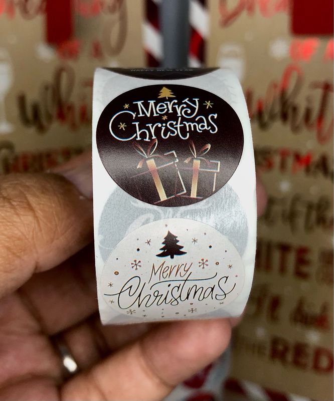 1" Christmas Stickers