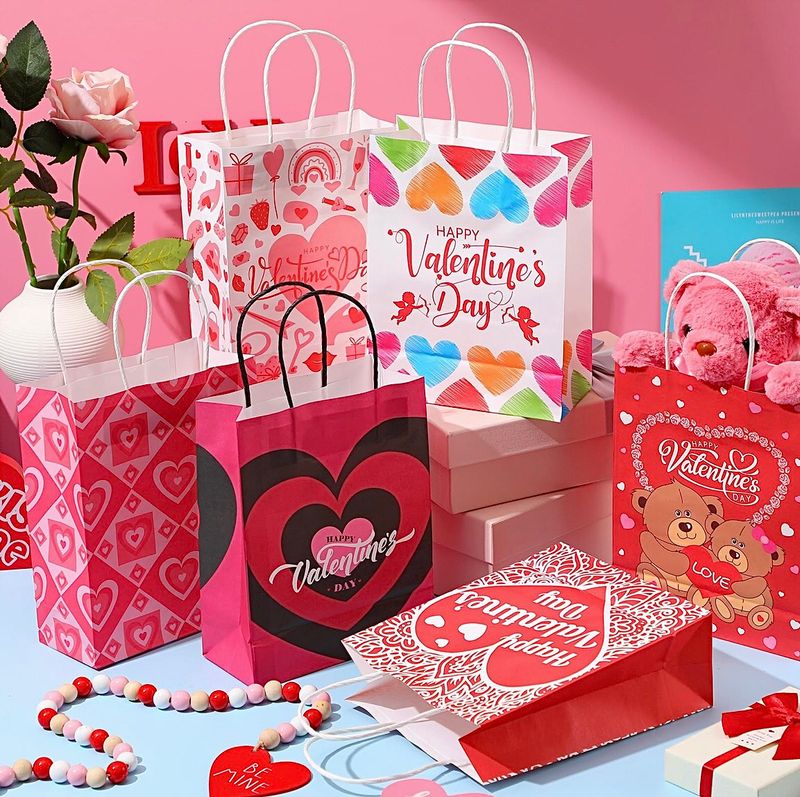 Valentine&#39;s Day Shopping Bags