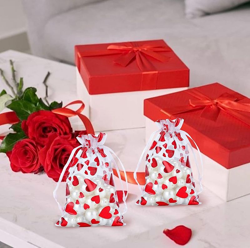 Valentine&#39;s Inspired Organza Bags
