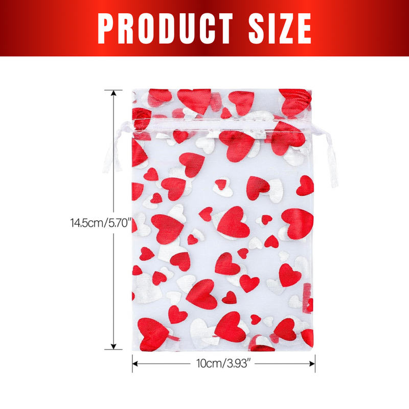 Valentine's Inspired Organza Bags
