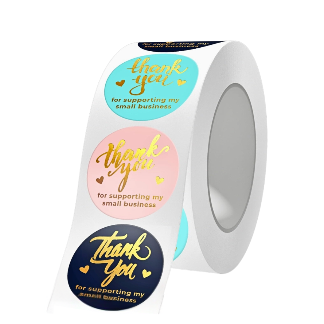 1.5&quot; Thank You Stickers