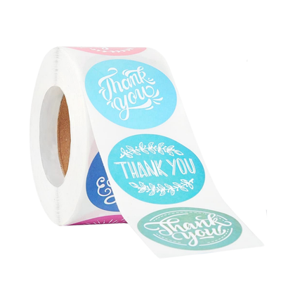 1.5&quot; Thank You Stickers