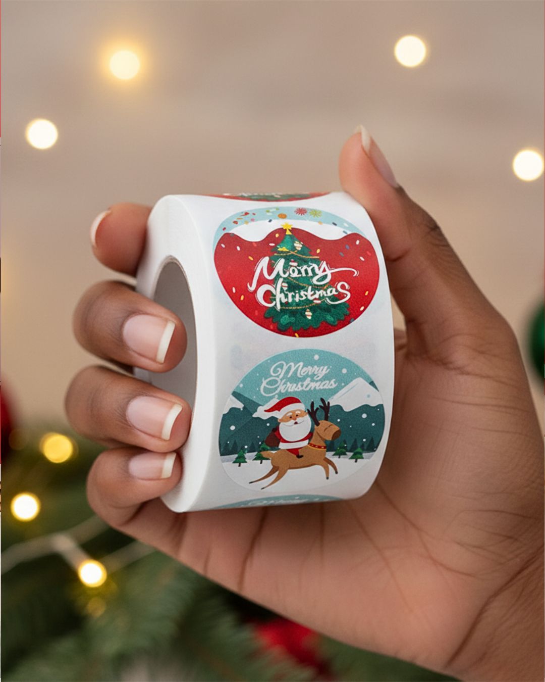 1.5&quot; Christmas Stickers