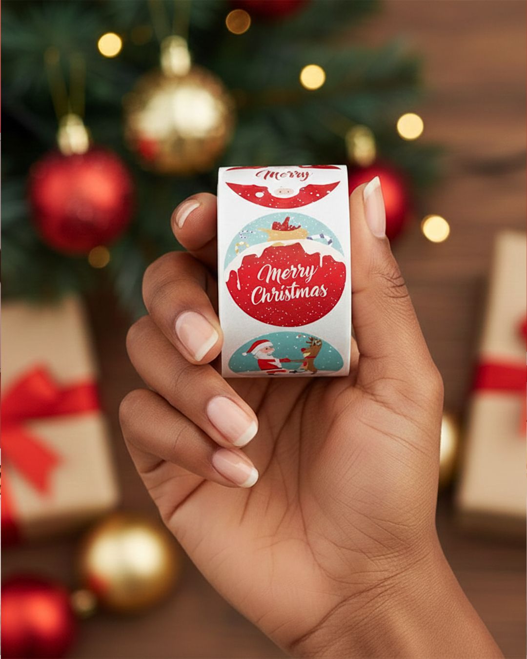 1&quot; Christmas Stickers