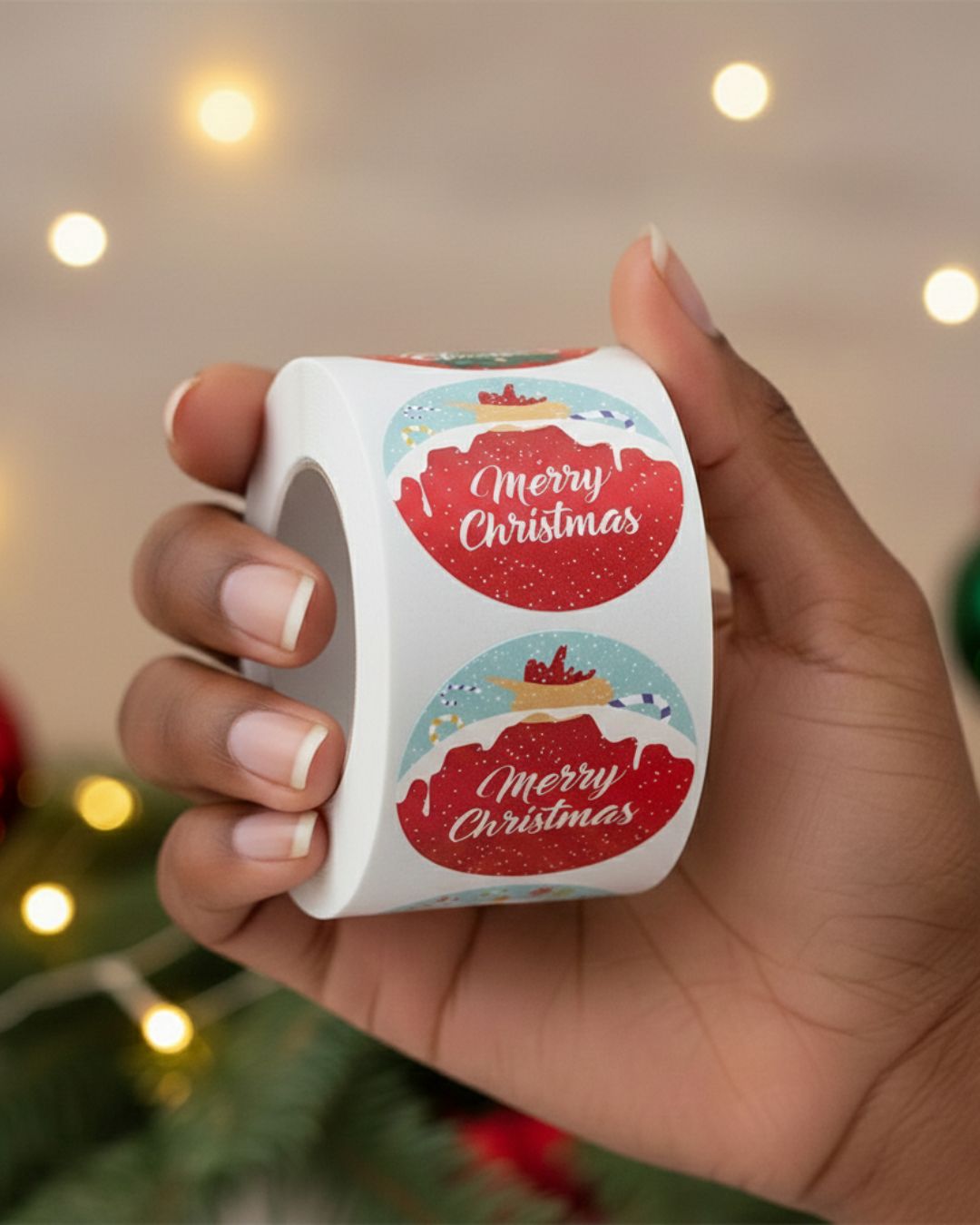 1.5" Christmas Stickers