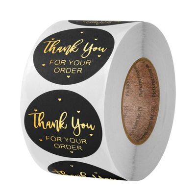 1.5" Thank You Stickers