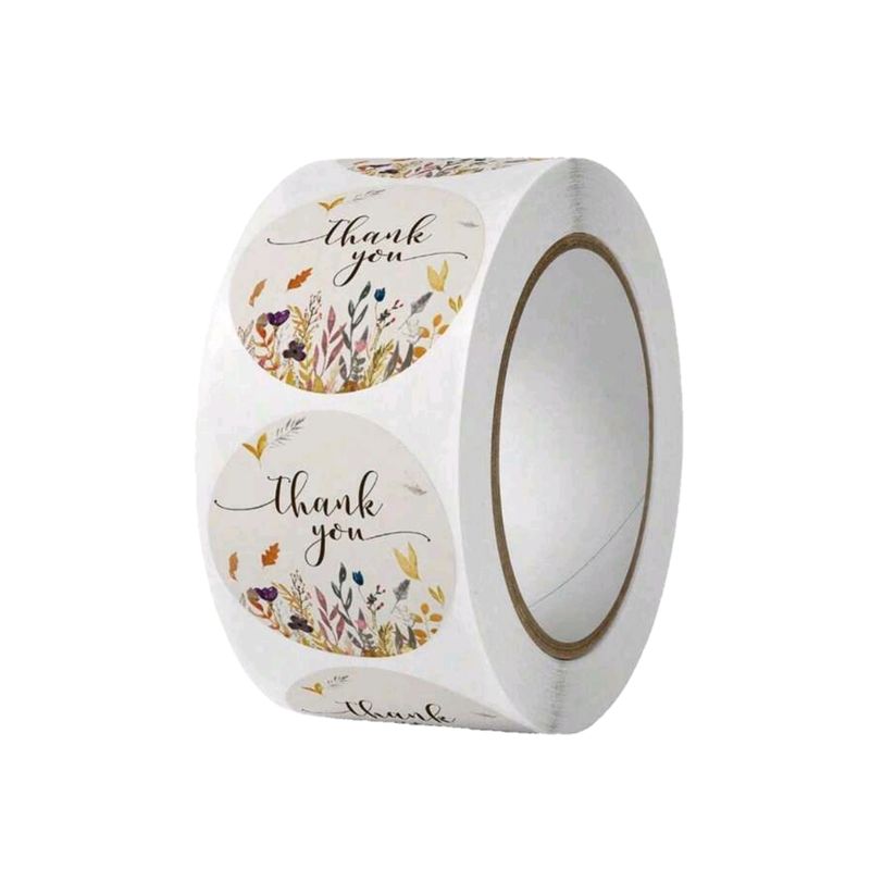 1"  Thank You Stickers