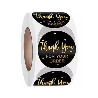 1"  Thank You Stickers
