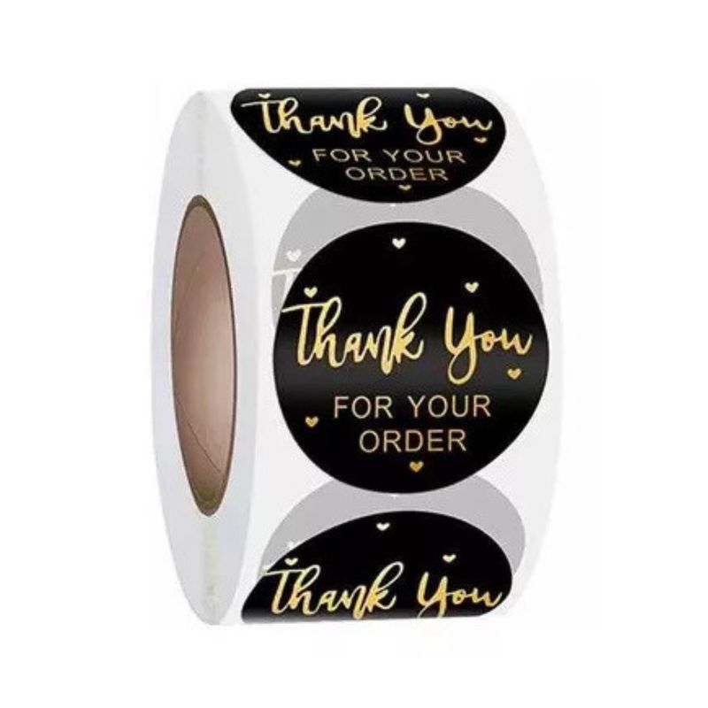 1"  Thank You Stickers