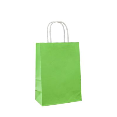 6×8 Green Mini Paper Shopping Bags