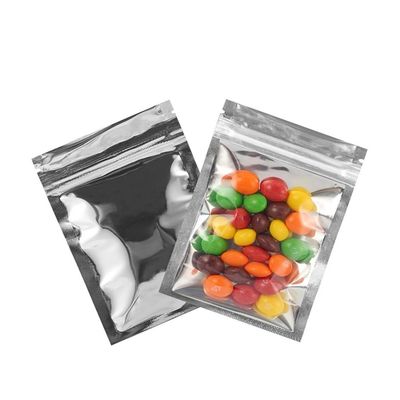 Silver Mylar Ziplock Bags