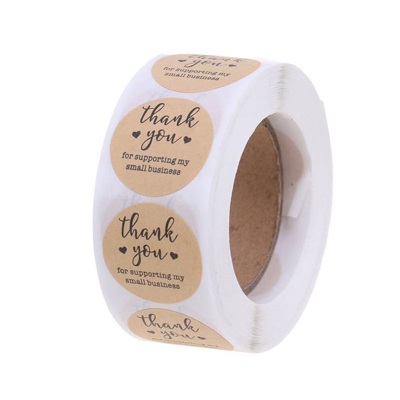 1"  Thank You Stickers