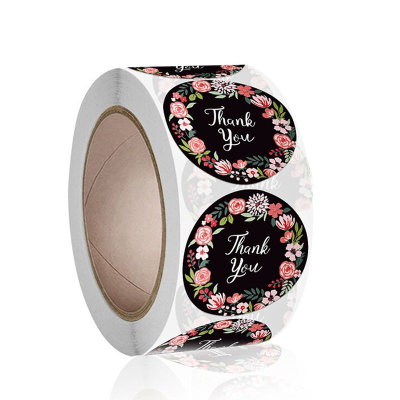 1"  Thank You Stickers