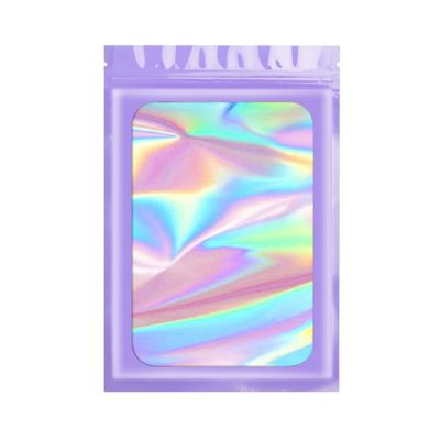 Purple Mylar Ziplock Bags