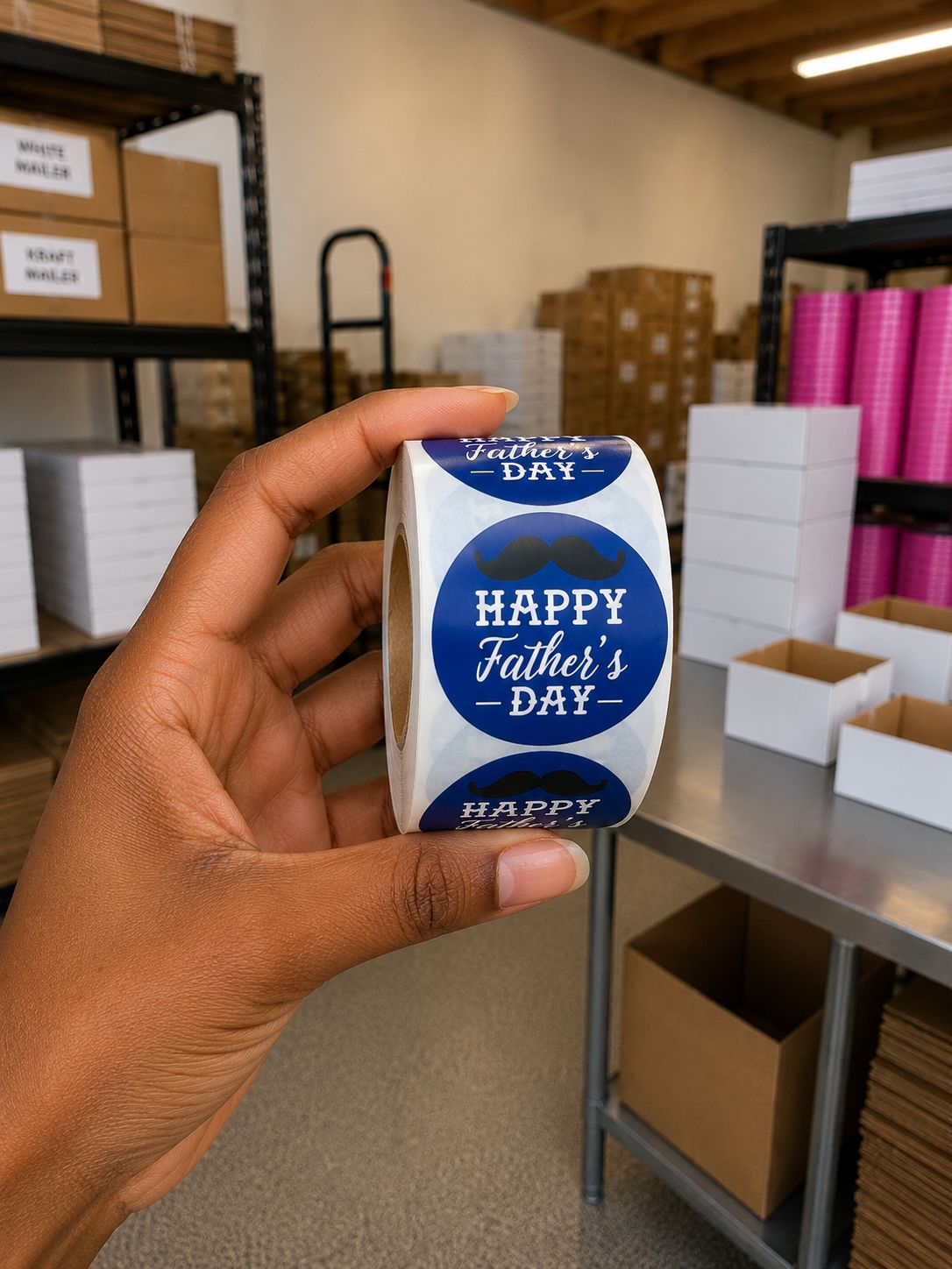 2" Father's Day Stickers