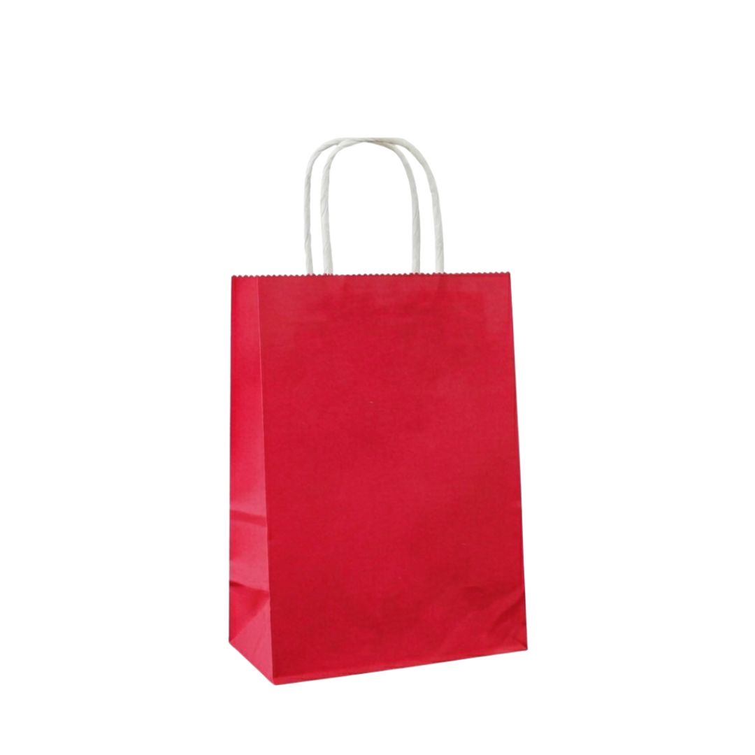 6×8 Red Mini Paper Shopping Bags