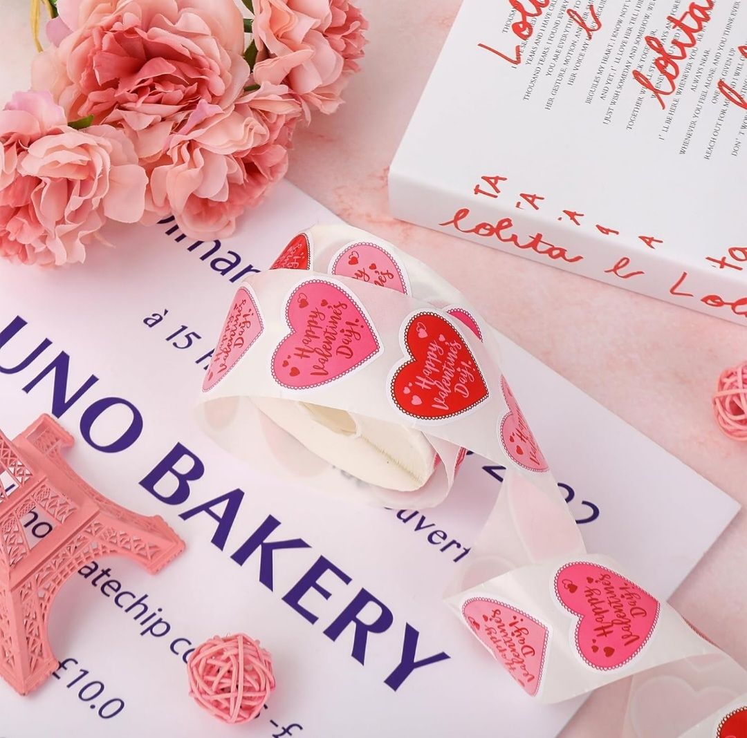 1.5" Valentine's Day Stickers